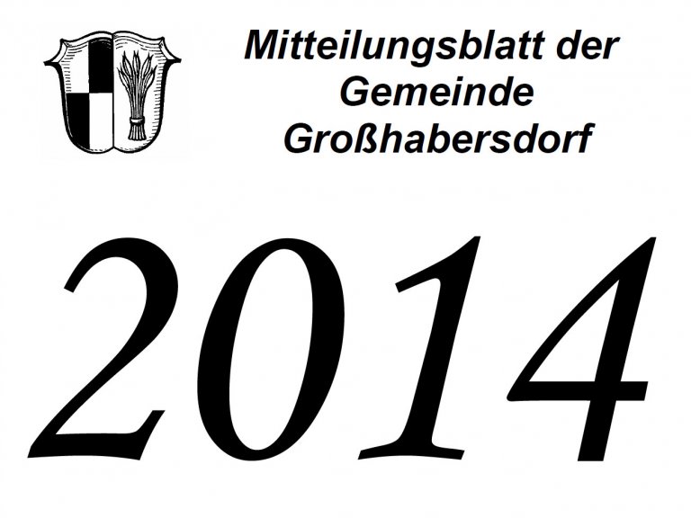 Mitteilungsblätter des Jahrgangs 2014