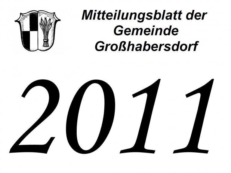 Mitteilungsblätter des Jahrgangs 2011