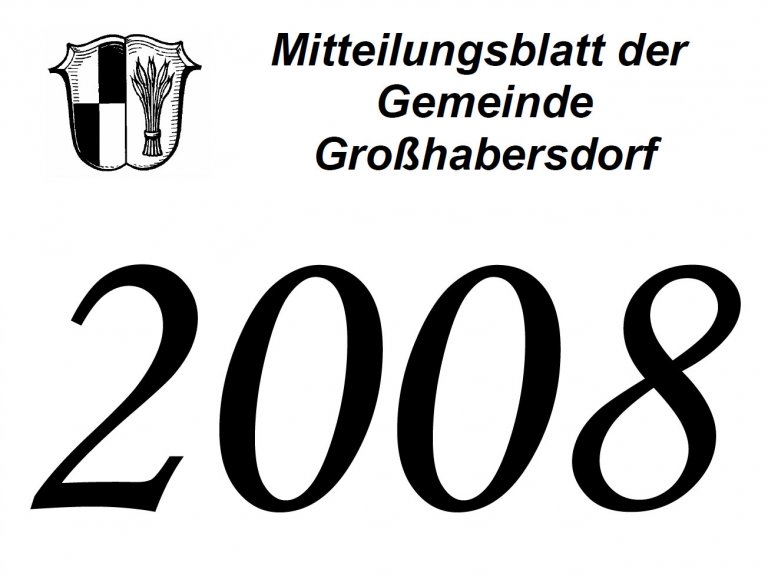 Mitteilungsblätter des Jahrgangs 2008