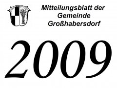 Mitteilungsblätter des Jahrgangs 2009 Mitteilungsblätter des Jahrgangs 2009