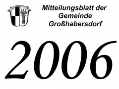 Mitteilungsblätter des Jahrgangs 2006