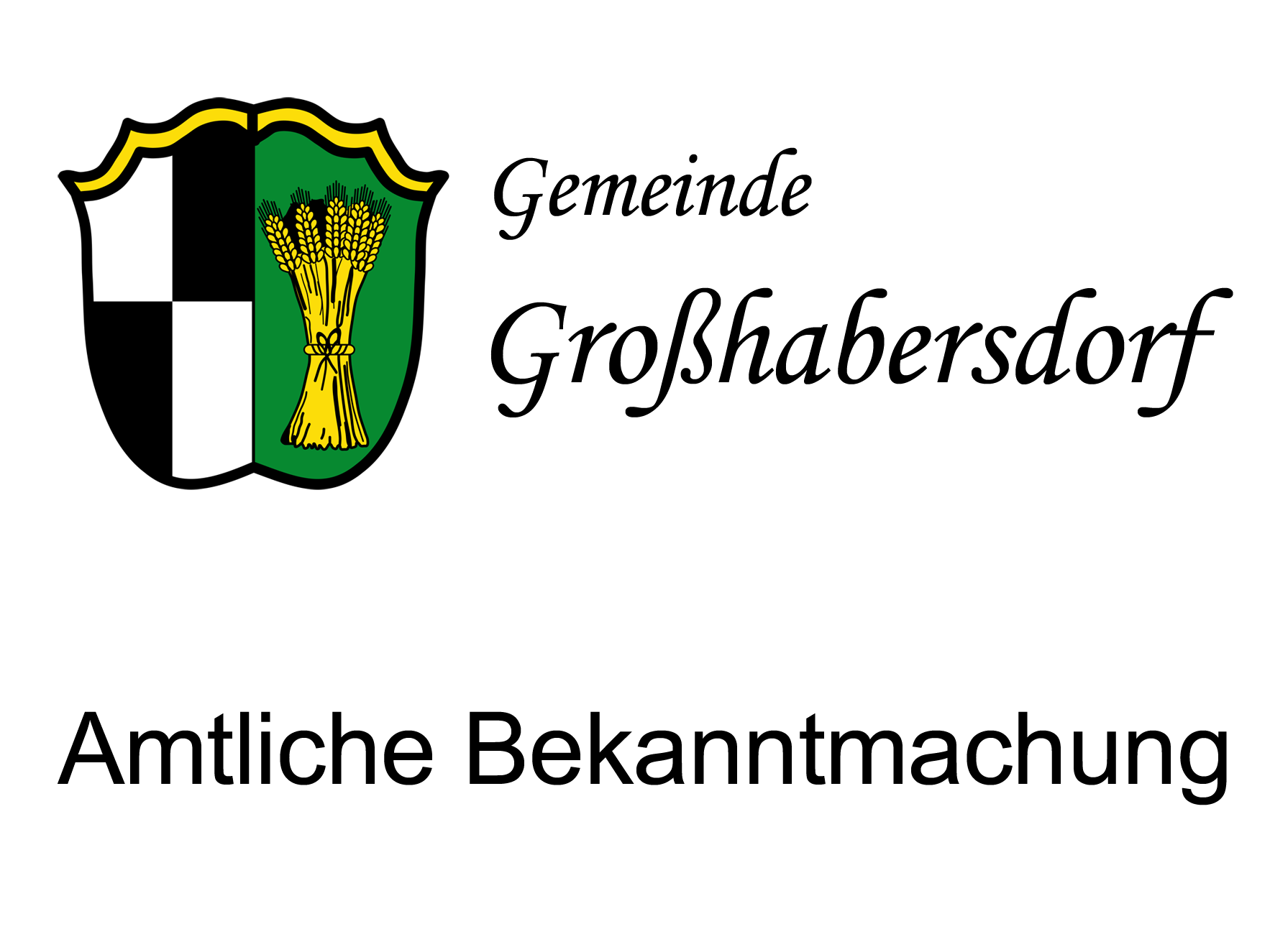 Gemeinde Großhabersdorf - Amtliche Bekanntmachung